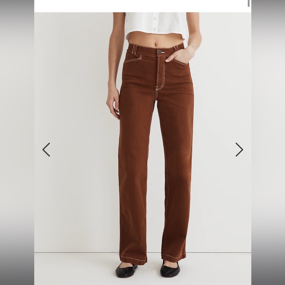 Madewell Petite Emmett 2.0 Wide-Leg Pants: Garment-Dyed Edition